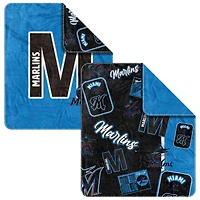 Couverture tissée Dream Weave des Marlins de Miami 50" x 60"