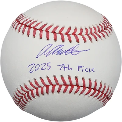 Balle de baseball autographiée par Aiva Arquette des Marlins de Miami avec inscription « 7e choix de 2025 »