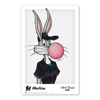 Bugs Bunny Miami Marlins 11"x 17" Looney Tunes affiche imprimée
