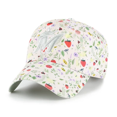 Casquette ajustable rose clair Miami Marlins Posey Clean Up pour filles et jeunes