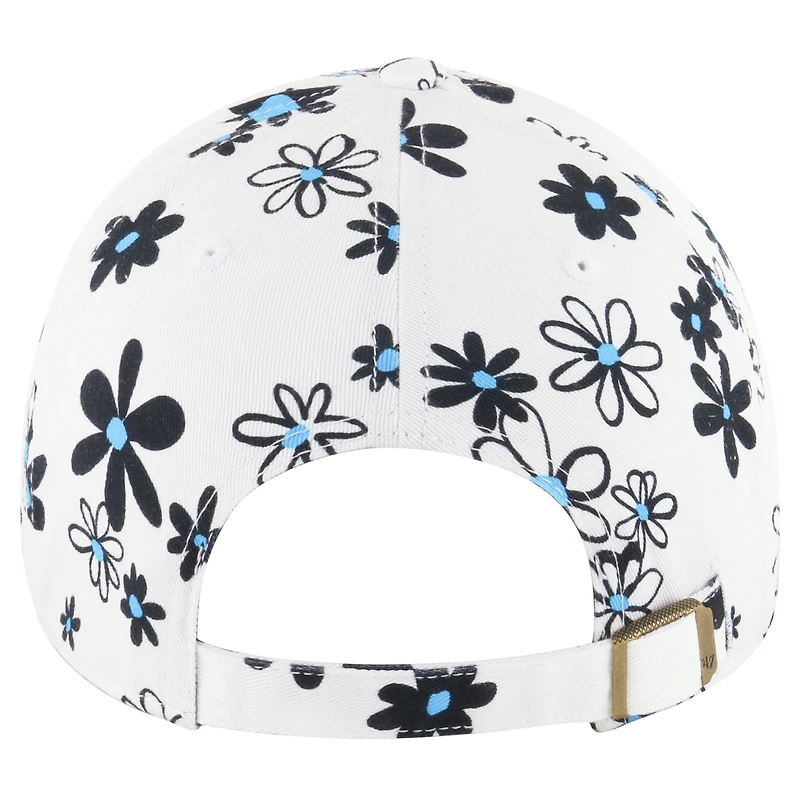 Girls Youth '47 White Miami Marlins Daisy Delight Clean Up Adjustable Hat