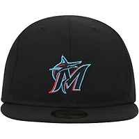 Casquette ajustée My First 59FIFTY New Era Miami Marlins noire pour bébé