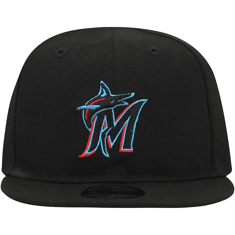 Casquette réglable New Era Miami Marlins My First 9FIFTY adulte noire