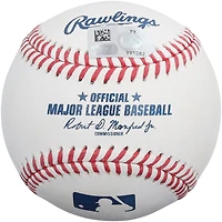 Balle de baseball autographiée par Kyle Stowers des Marlins de Miami avec inscription « Let's Go Fish »