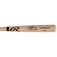 Bâton Rawlings Pro blond autographié par Kyle Stowers des Marlins de Miami avec inscription « Débuts en MLB le 13/06/2022 »