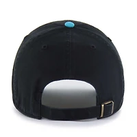 Men's '47  Black Miami Marlins City Connect Clean Up Adjustable Hat