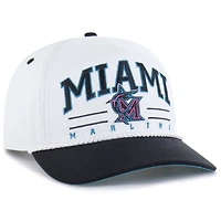 Men's '47  White Miami Marlins City Connect Roscoe Rope Hitch Adjustable Hat