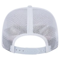 Casquette extensible à bouton-pression 9SEVENTY Flamingo blanche des Marlins de Miami de New Era pour homme