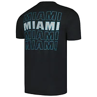 Men's '47 Black Miami Marlins Hang Back Franklin T-Shirt