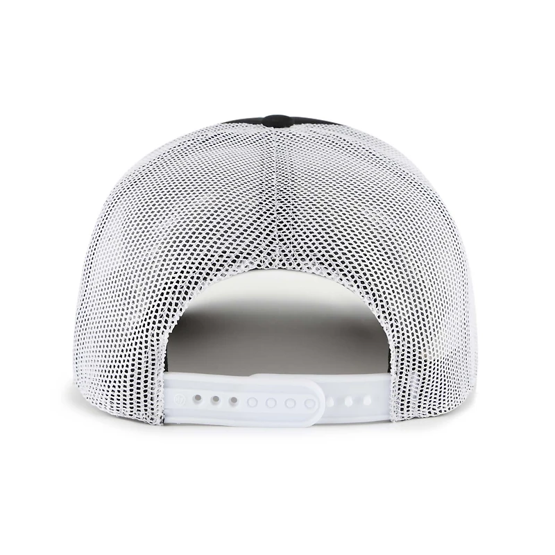 Men's '47 Black Miami Marlins Meander Foam Trucker Snapback Hat