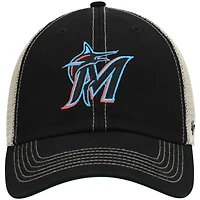Casquette Snapback '47 Black Miami Marlins Trawler Clean Up Trucker pour homme