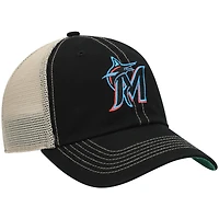Casquette Snapback '47 Black Miami Marlins Trawler Clean Up Trucker pour homme