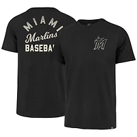 T-shirt noir pour homme Miami Marlins « Turn Back Franklin » n° 47