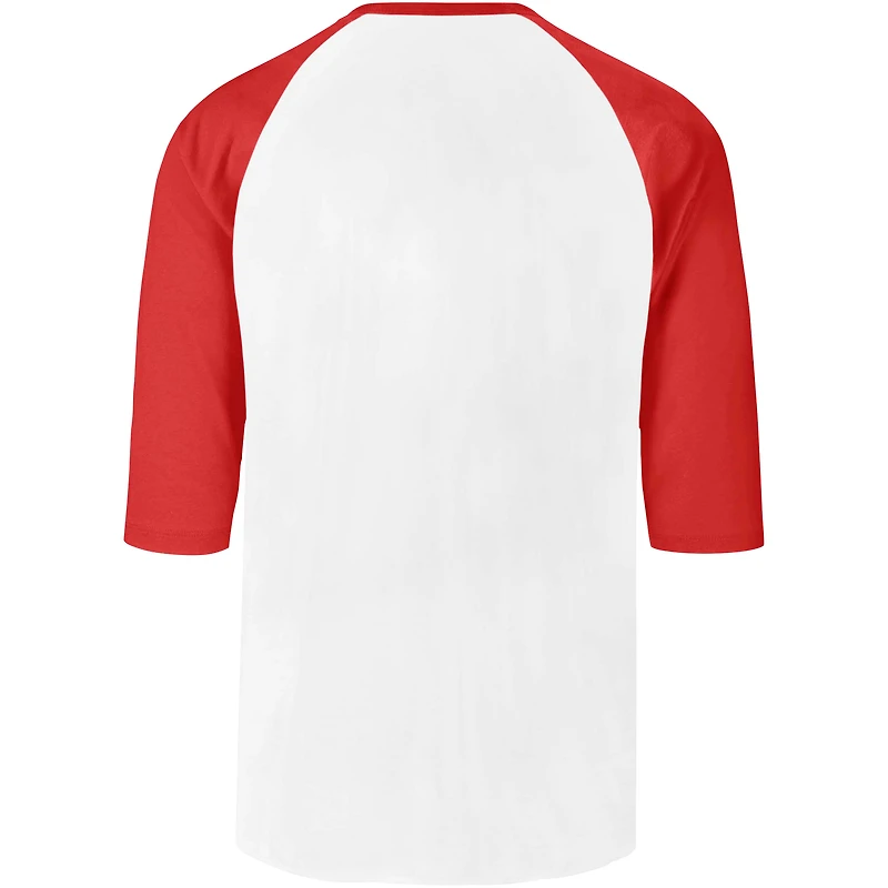 Men's '47 Cream Miami Marlins City Connect Crescent Franklin Raglan 3/4-Sleeve T-Shirt