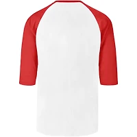 Men's '47 Cream Miami Marlins City Connect Crescent Franklin Raglan 3/4-Sleeve T-Shirt