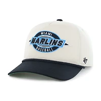 Casquette ajustable pour homme '47 Natural Miami Marlins Frame Out Hitch