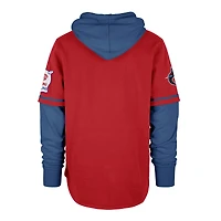 Men's '47  Red Miami Marlins City Connect Trifecta Shortstop Pullover Hoodie