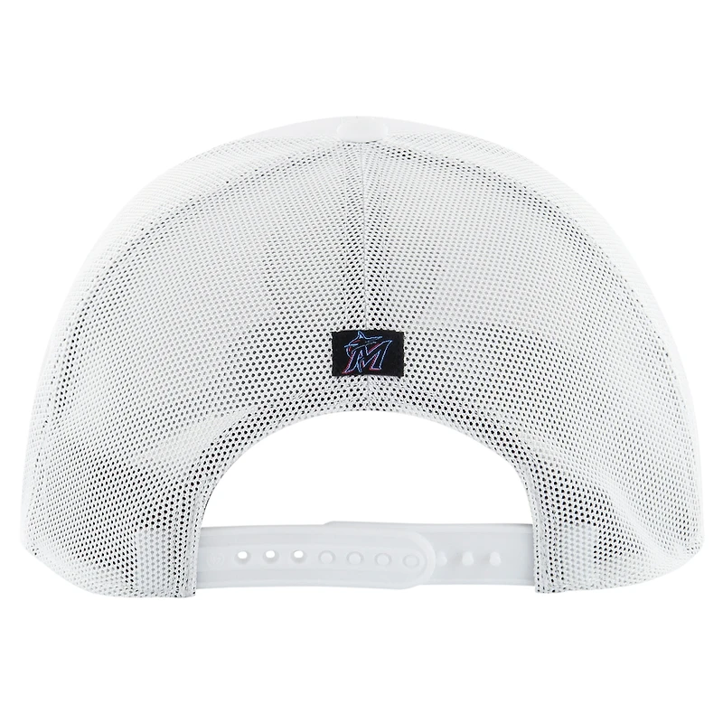 Men's '47 White Miami Marlins Fairway Trucker Adjustable Hat