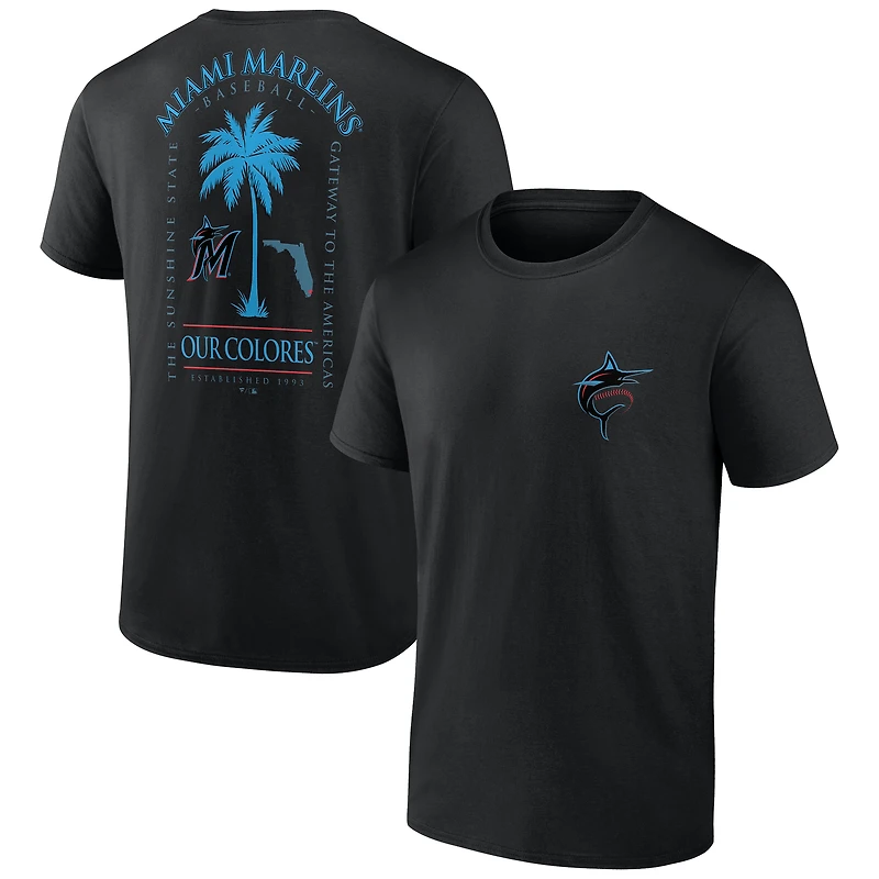Men's Black Miami Marlins Bring It T-Shirt