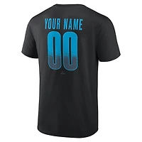 T-shirt noir pour homme Miami Marlins, domicile, personnalisé avec nom et numéro