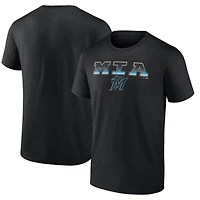 Men's  Black Miami Marlins Hometown Graphic T-Shirt