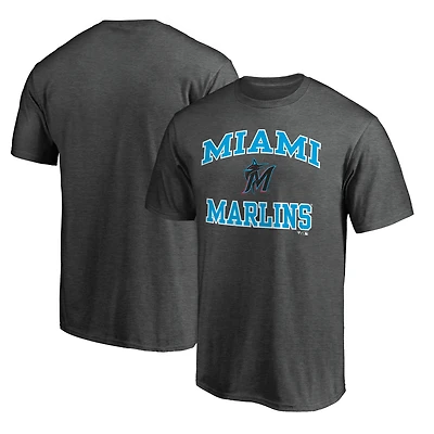 T-shirt anthracite Heart & Soul des Marlins de Miami pour homme