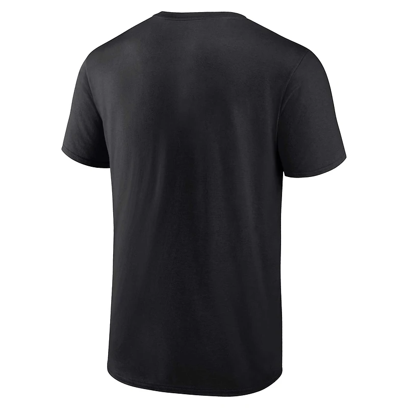 Ensemble de deux t-shirts combo Miami Marlins Fanatics noir/blanc pour hommes