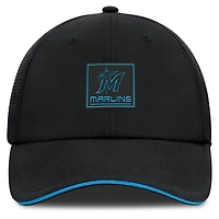 Men's Fanatics Black Miami Marlins Level Up Driver Adjustable Hat