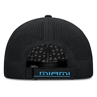 Casquette ajustable noire pour homme Fanatics Miami Marlins Level Up Driver