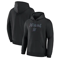 Sweat à capuche Fanatics noir Miami Marlins Lock-Up Legacy pour homme