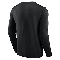 Men's Fanatics Black Miami Marlins Strike the Goal Long Sleeve T-Shirt