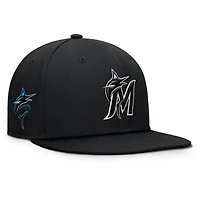 Casquette à pression noire Miami Marlins Walk-Off Bullpen Fanatics pour homme