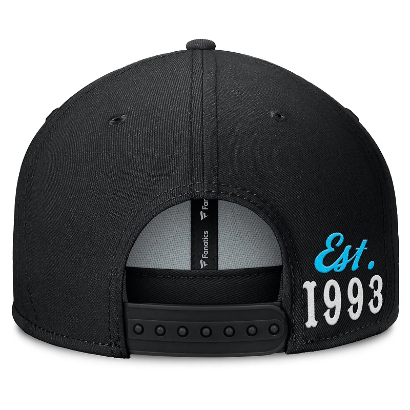 Casquette à pression noire Miami Marlins Walk-Off Bullpen Fanatics pour homme