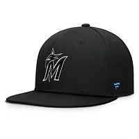 Casquette à pression noire Miami Marlins Walk-Off Bullpen Fanatics pour homme