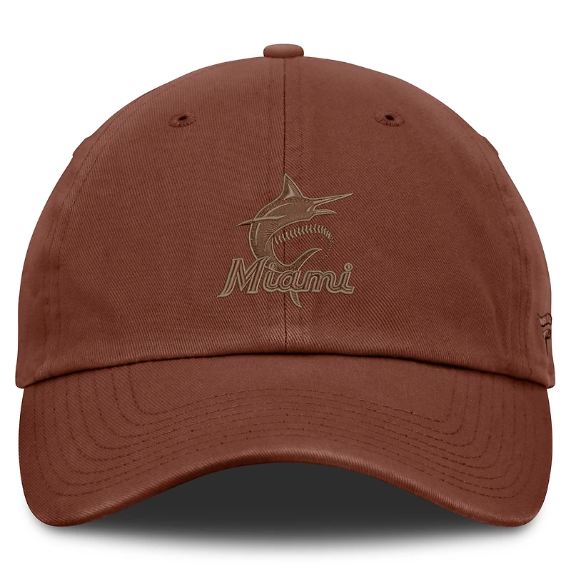Men's Fanatics Brown Miami Marlins Tinge Adjustable Hat