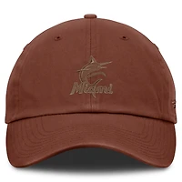 Men's Fanatics  Brown Miami Marlins Tinge Adjustable Hat