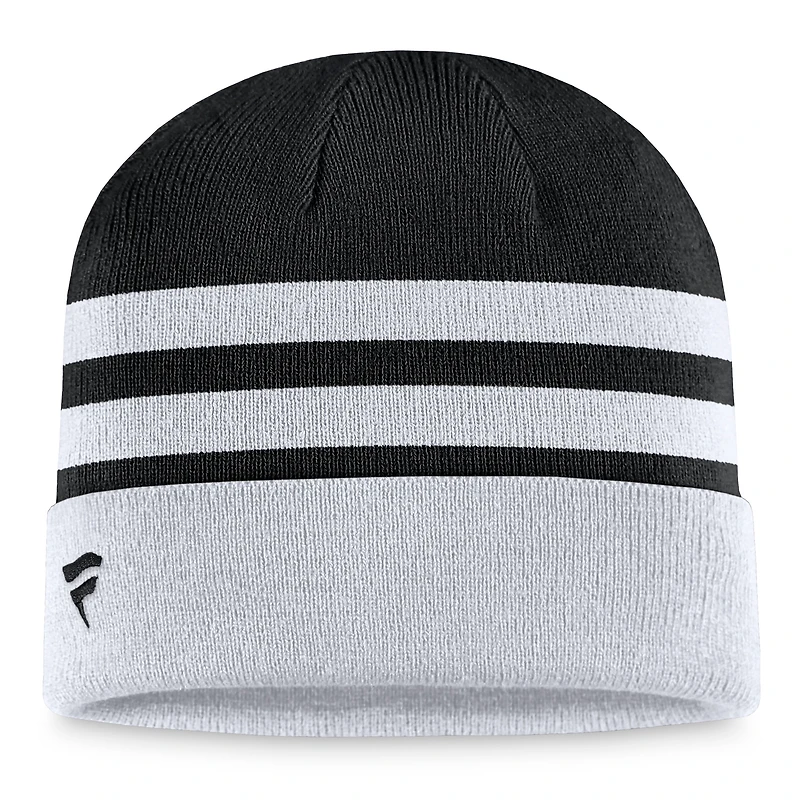 Bonnet en tricot à revers Miami Marlins Fanatics gris pour hommes