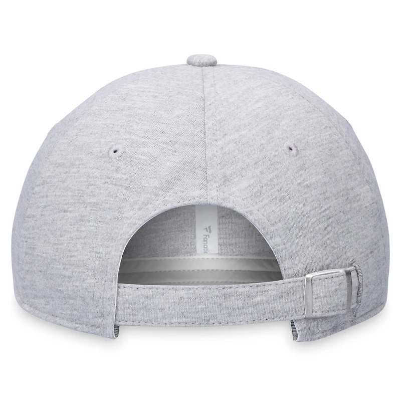 Men's Fanatics Heather Gray Miami Marlins Logo Adjustable Hat