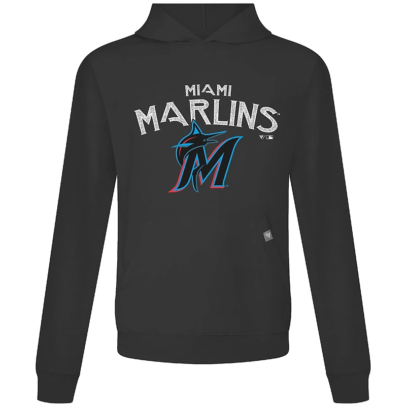 Sweat à capuche noir Levelwear pour homme des Miami Marlins Accolade Relay Mission