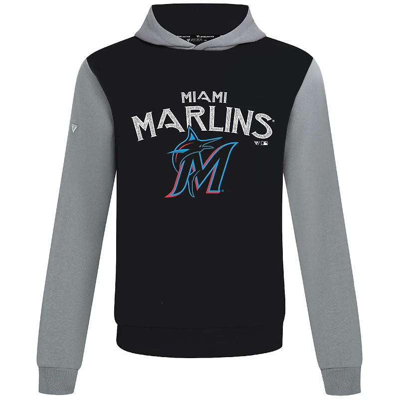 Sweat à capuche noir Accolade Ultimate Mission pour homme des Marlins de Miami Levelwear