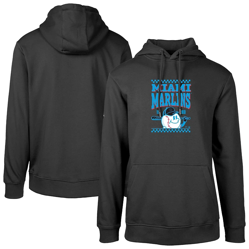 Sweat à capuche noir pour homme Miami Marlins Podium Inaugural