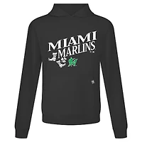 Men's Levelwear Black Miami Marlins St. Patrick's Day Relay Boots Pullover Hoodie