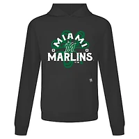 Men's Levelwear Miami Marlins St. Patrick's Day Relay Shamrock Pullover Hoodie