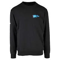 Men's Levelwear  Black Miami Marlins Zane Rafters Pullover Sweatshirt