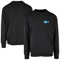 Men's Levelwear  Black Miami Marlins Zane Rafters Pullover Sweatshirt