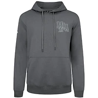 Men's Levelwear Gray Miami Marlins Podium Grain Pullover Hoodie