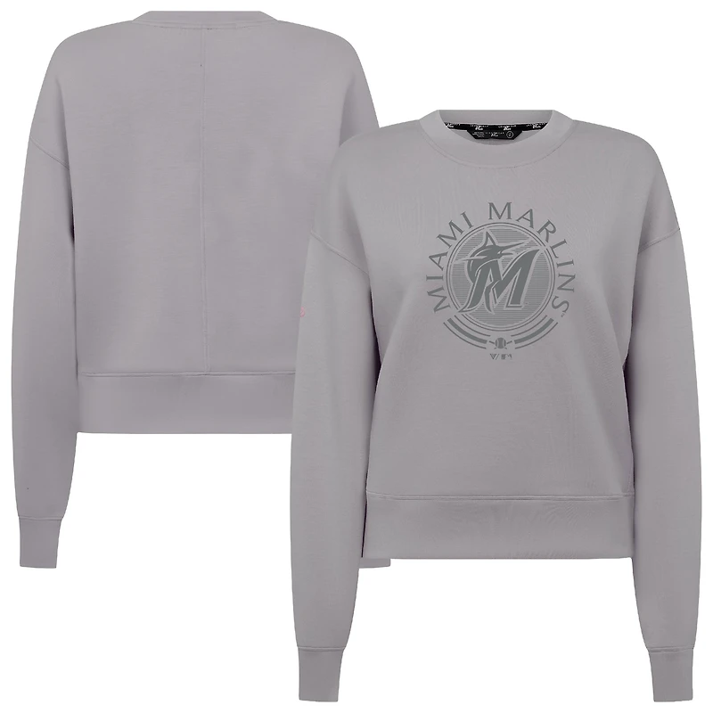 Men's Levelwear Miami Marlins Sponge Pullover Sweatshirt