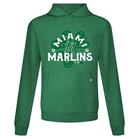 Sweat à capuche manches longues pour homme Levelwear Green Miami Marlins St. Patrick's Day Relay Shamrock
