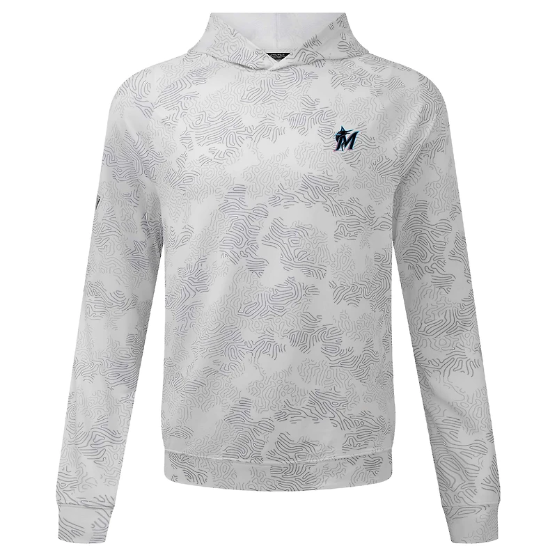 Men's Levelwear White Miami Marlins Blender Insignia 2.0 Hoodie