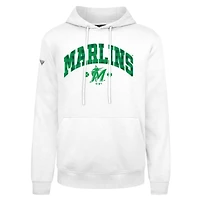 Sweat à capuche carreaux Podium de la Saint-Patrick des Miami Marlins pour homme Levelwear blanc